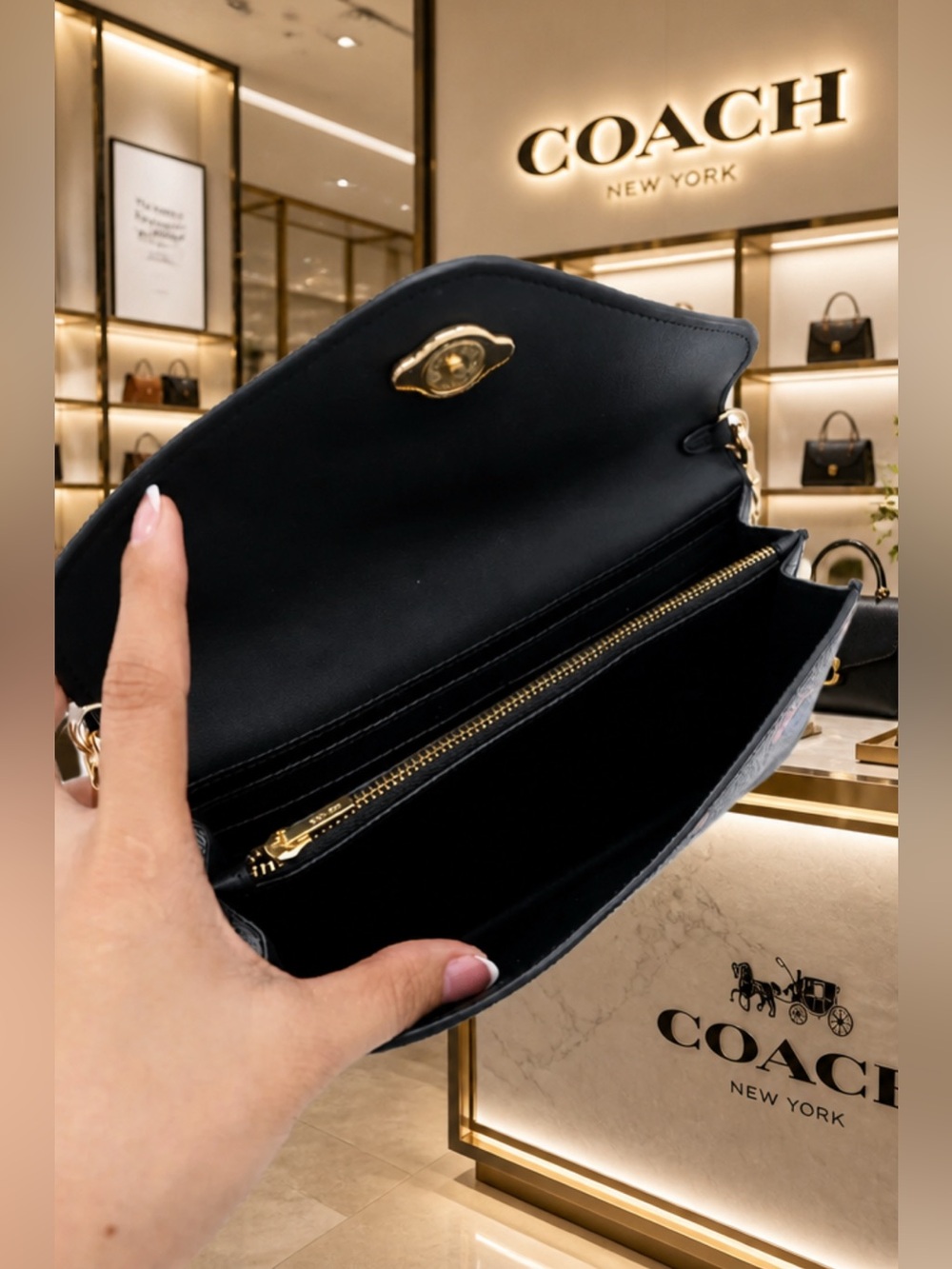 πNEW Coach Tammie Clutch Crossbody With Disco Star Print Convertible Bagπ - Picture 6 of 12